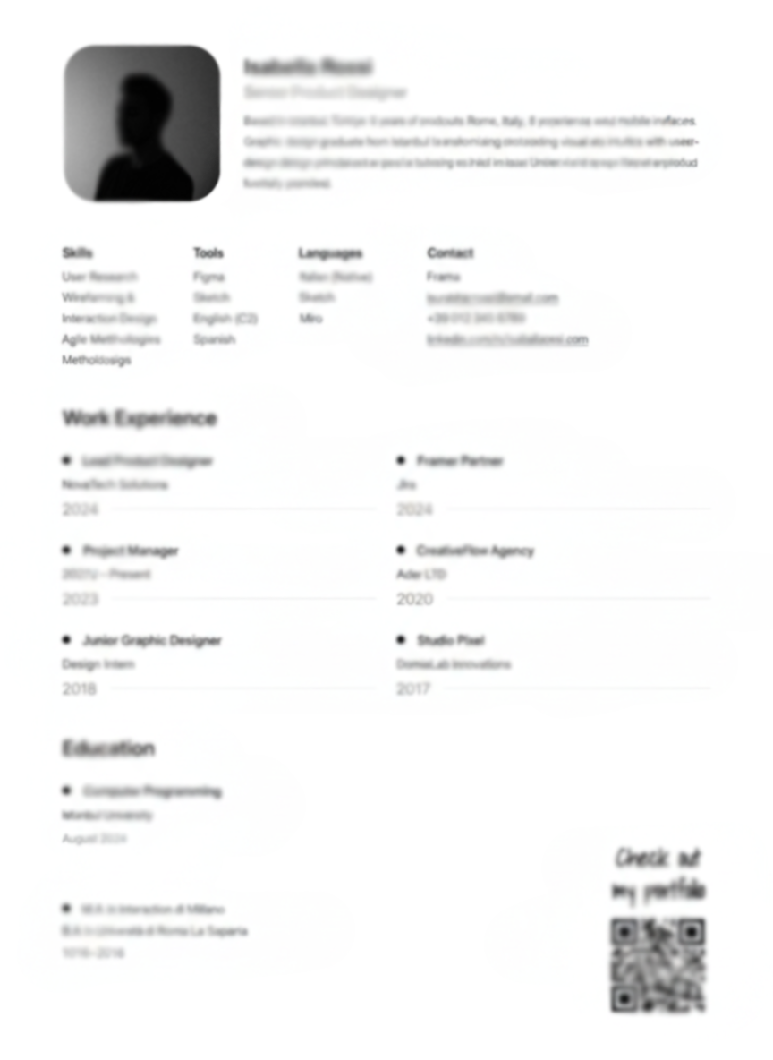 CV Mockup